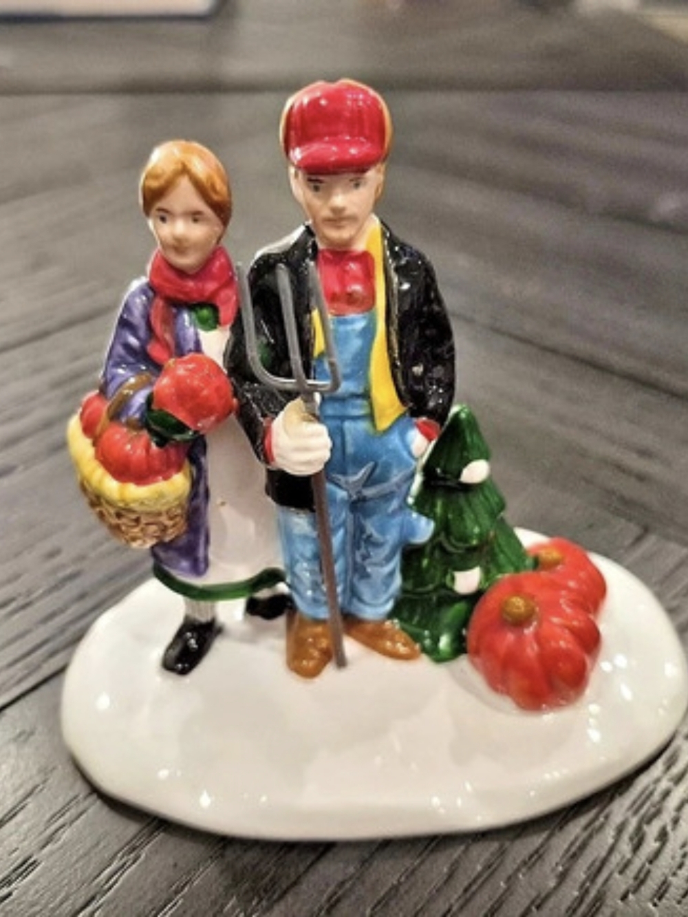 Dept 56 Snow Village: Country Harvest Handpainted Ceramic Figurine Decor